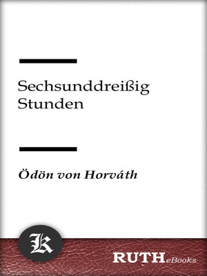 cover image of Sechsunddreißig Stunden